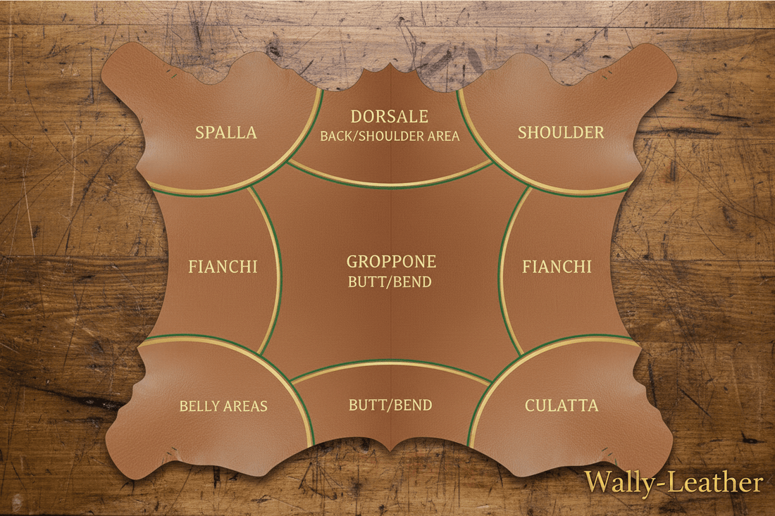 CUOIO: come si dividono le varie parti del bovino - Wally