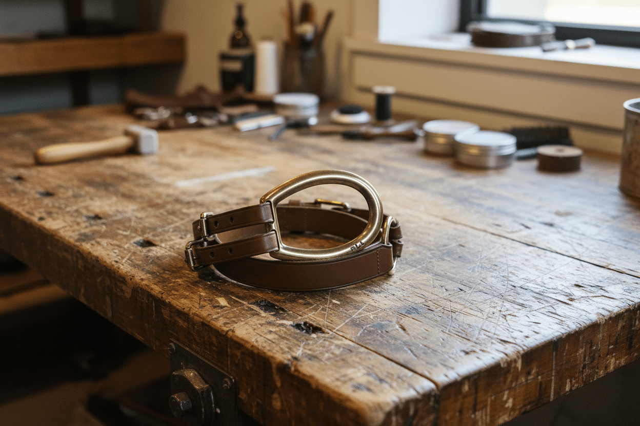 Ralph Lauren Cintura con fibbia staffa e tripla chiusura - Wally