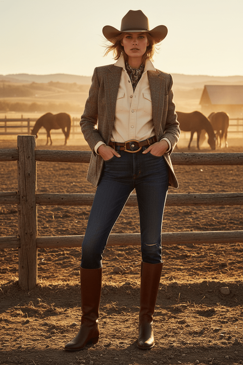 Ralph Lauren Cintura con fibbia staffa e tripla chiusura - Wally