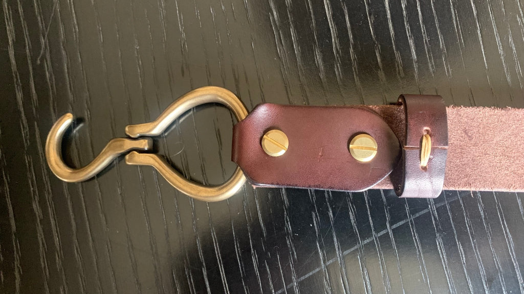 Wally Hook – Cintura Artigianale in Cuoio con Fibbia a Gancio - Wally