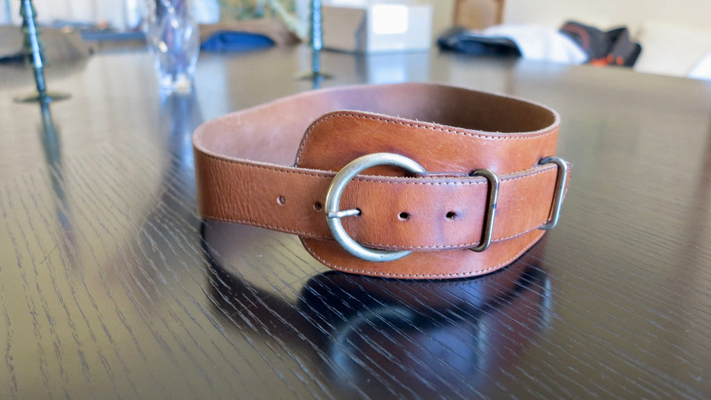 WIDE LEATHER BELT - Wally