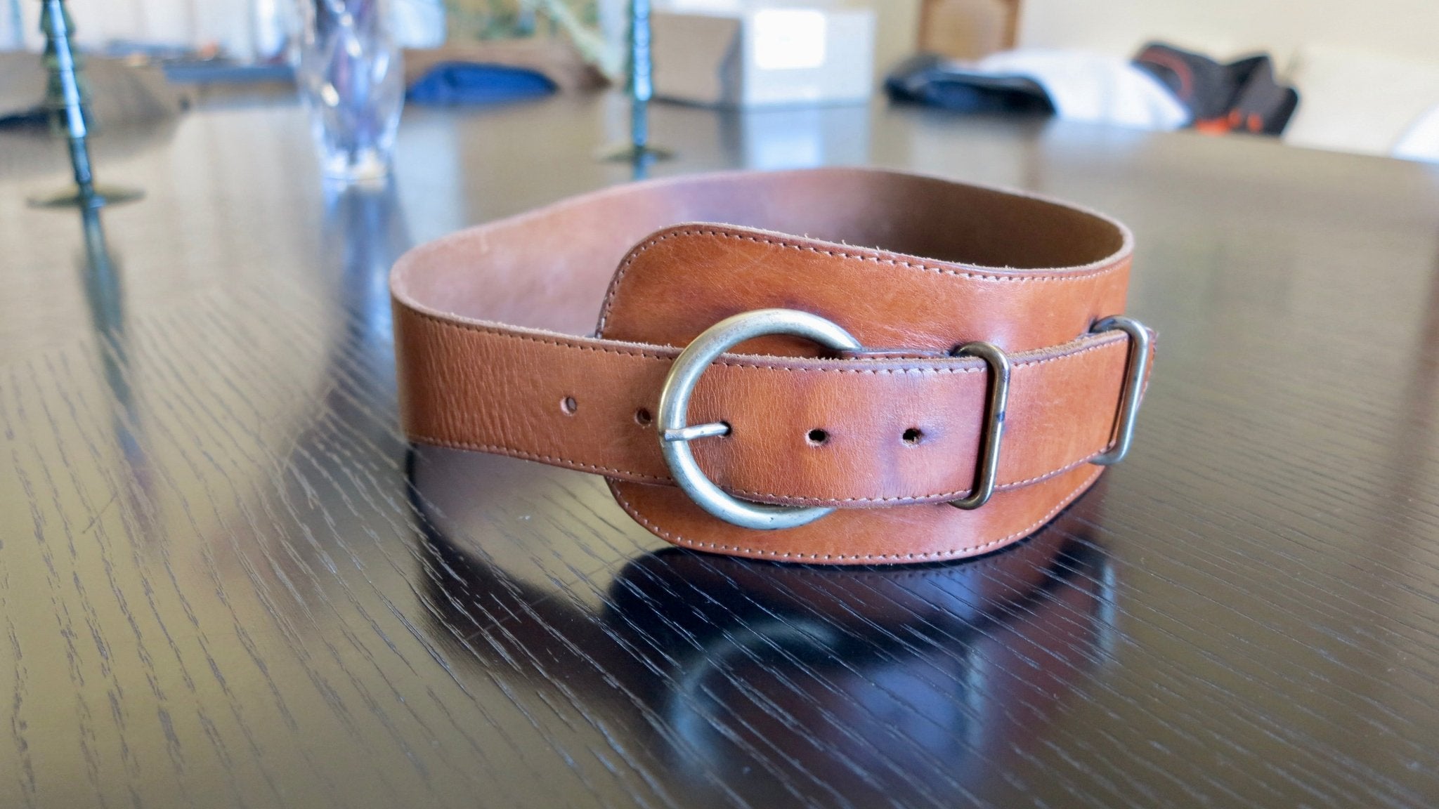 WIDE LEATHER BELT - Wally