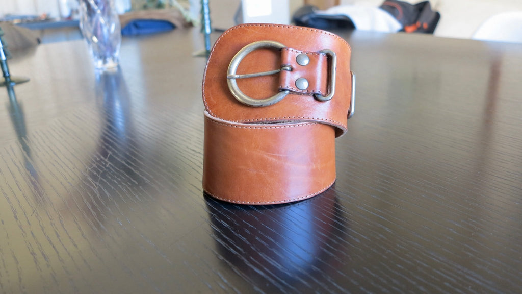 WIDE LEATHER BELT - Wally