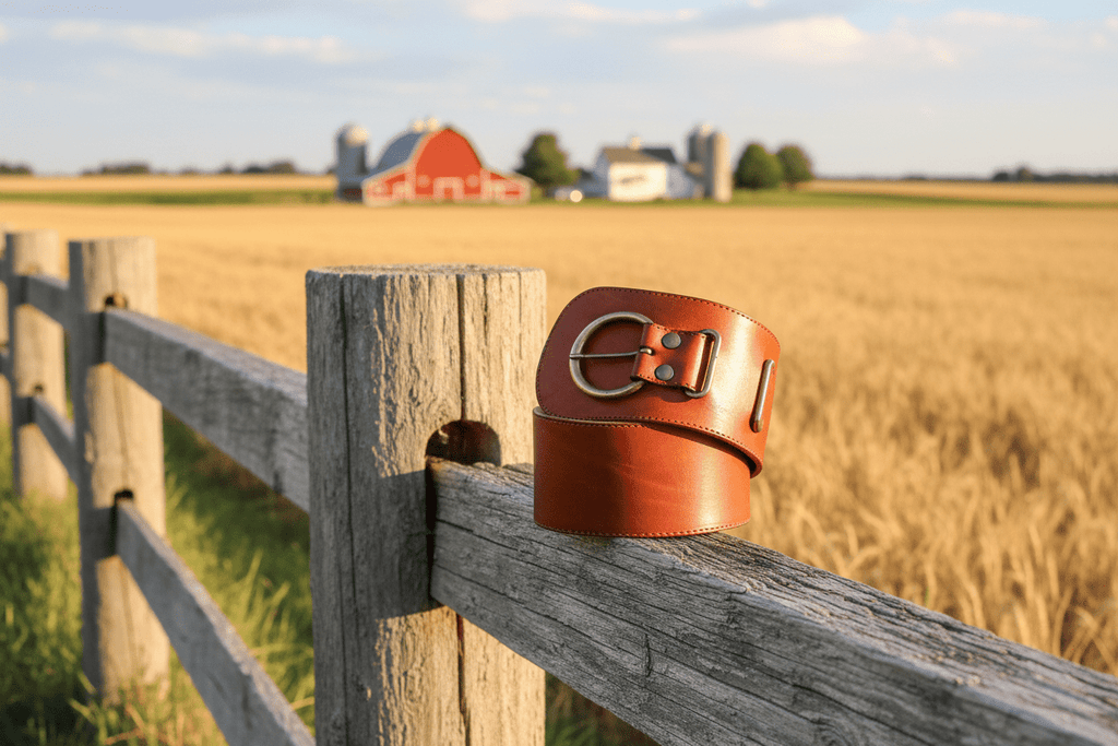 WIDE LEATHER BELT - Wally