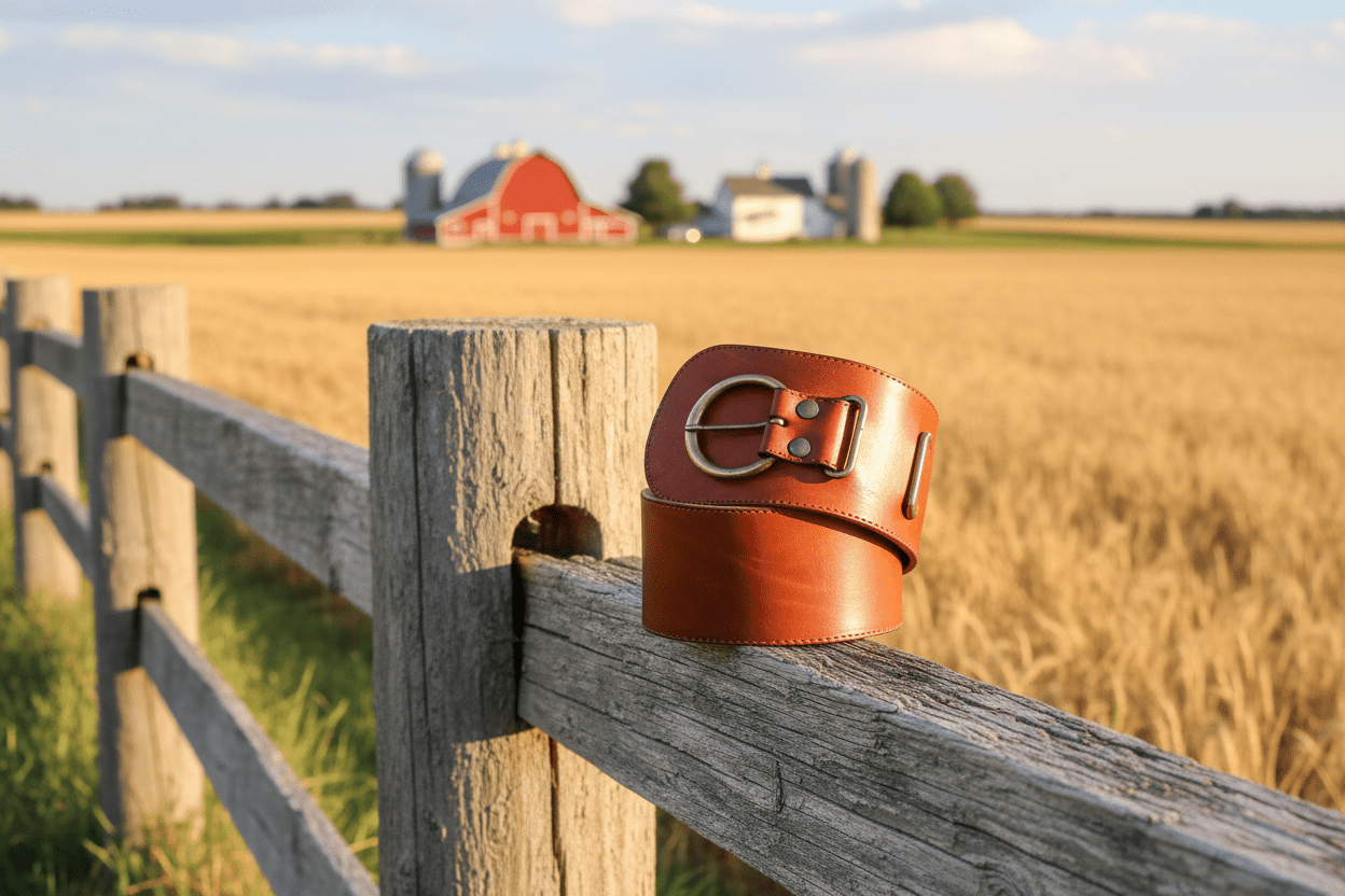 WIDE LEATHER BELT - Wally