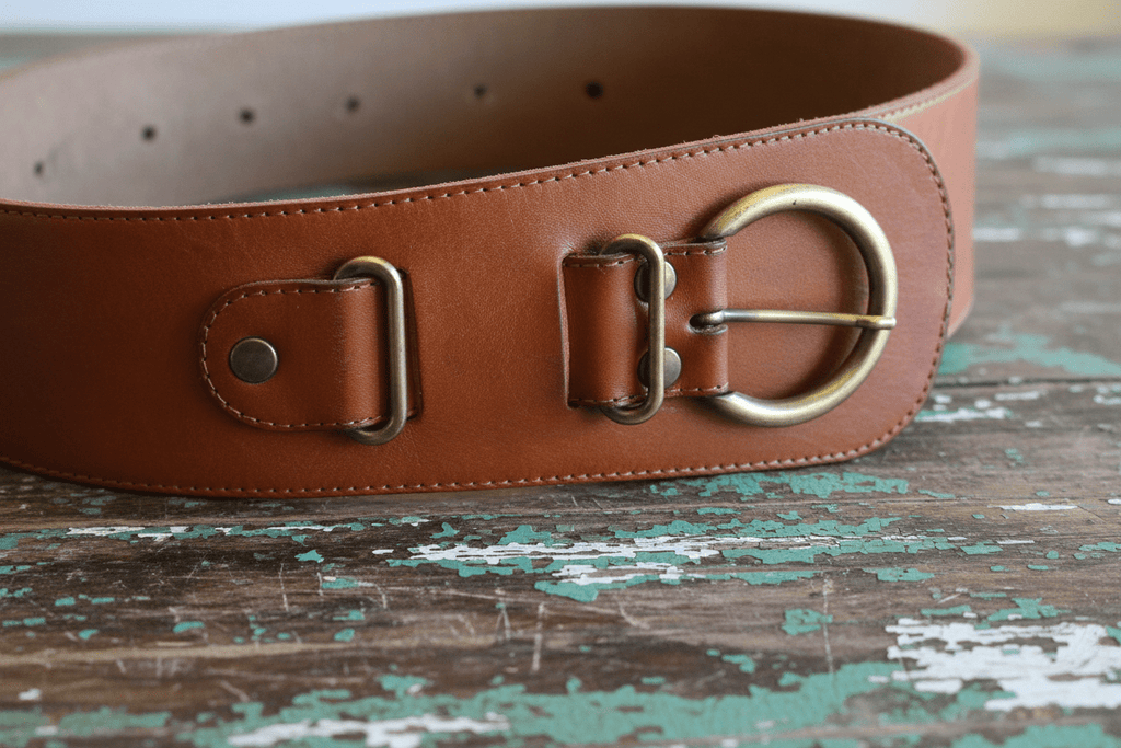 WIDE LEATHER BELT - Wally