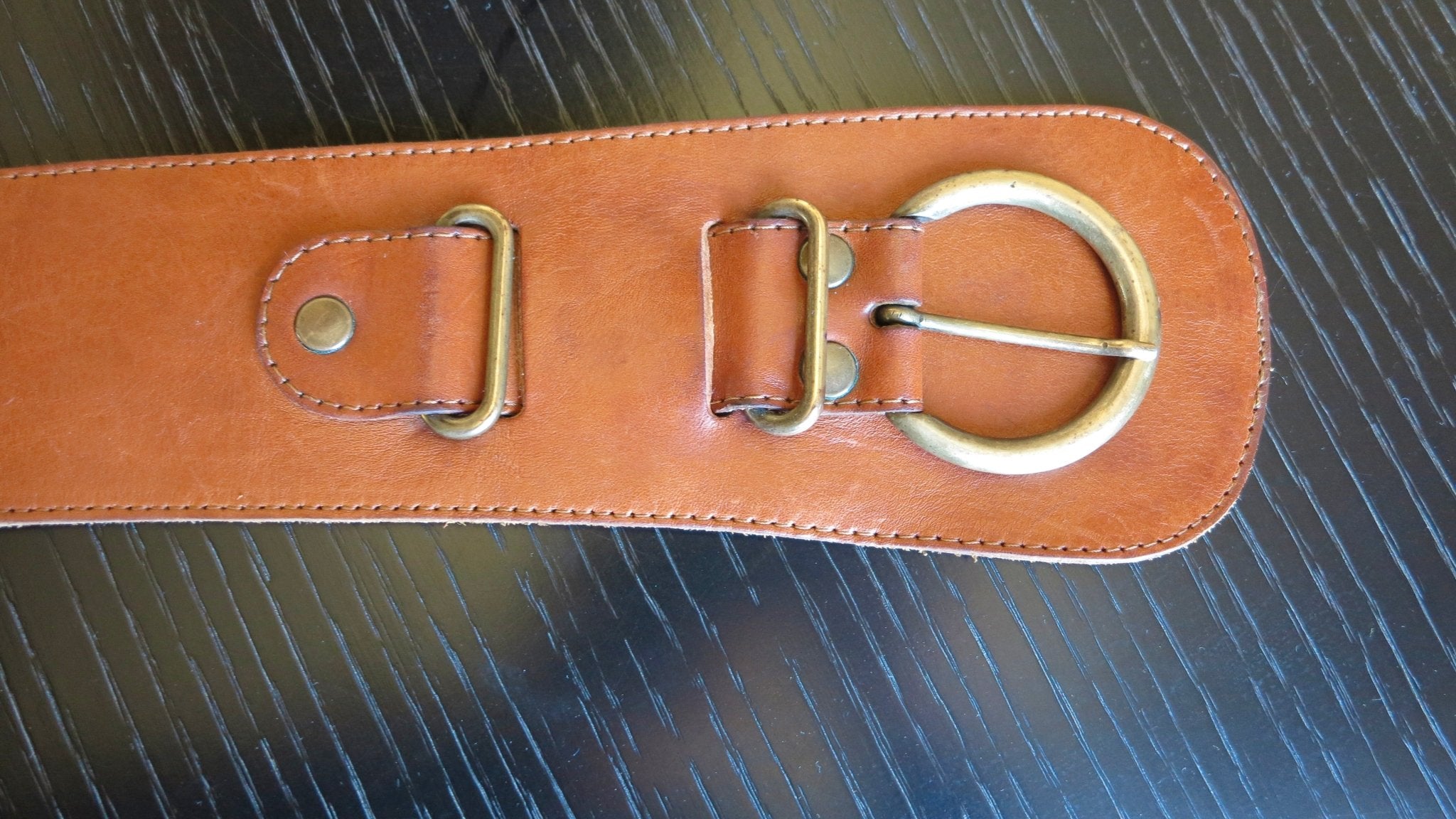 WIDE LEATHER BELT - Wally
