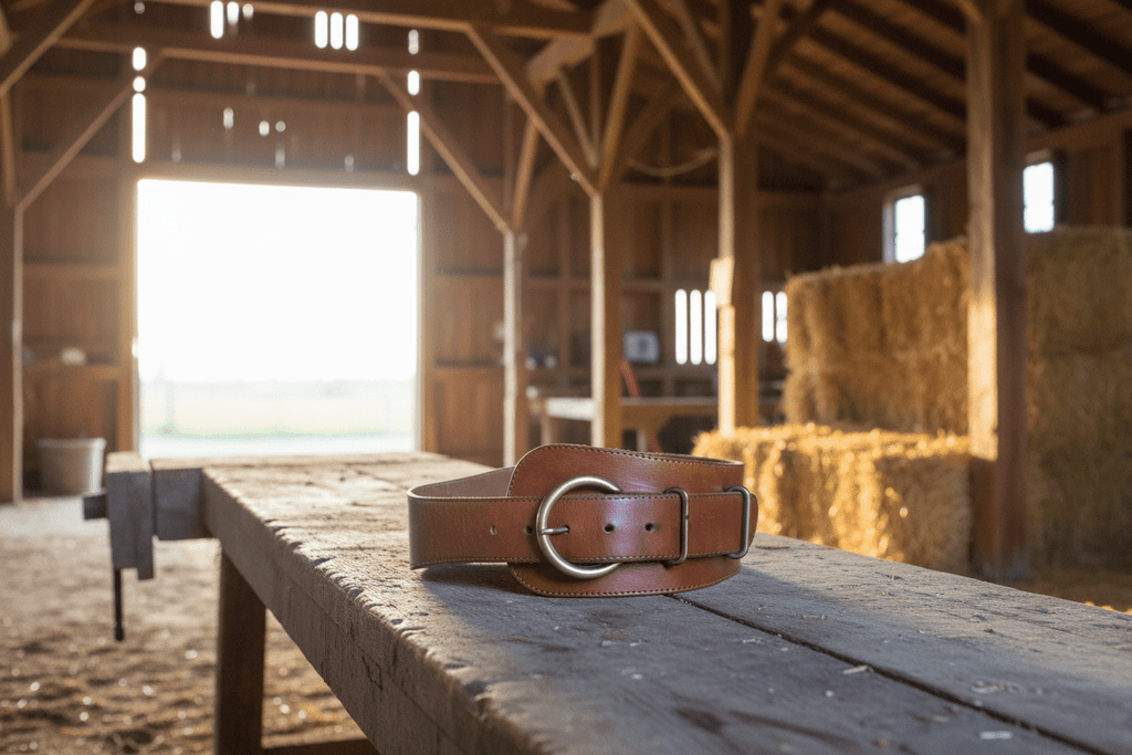 WIDE LEATHER BELT - Wally